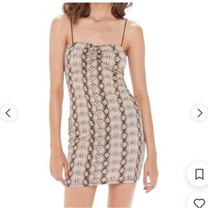 Urban Outfitters Snake Print Mini Dress